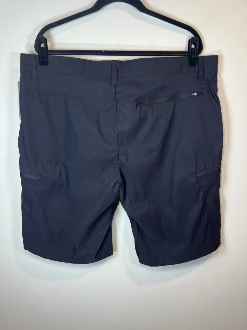 Union Bay UB Tech Classic Fit Cargo Shorts Black Nylon UPF 50 Outdoor NEW 40x11